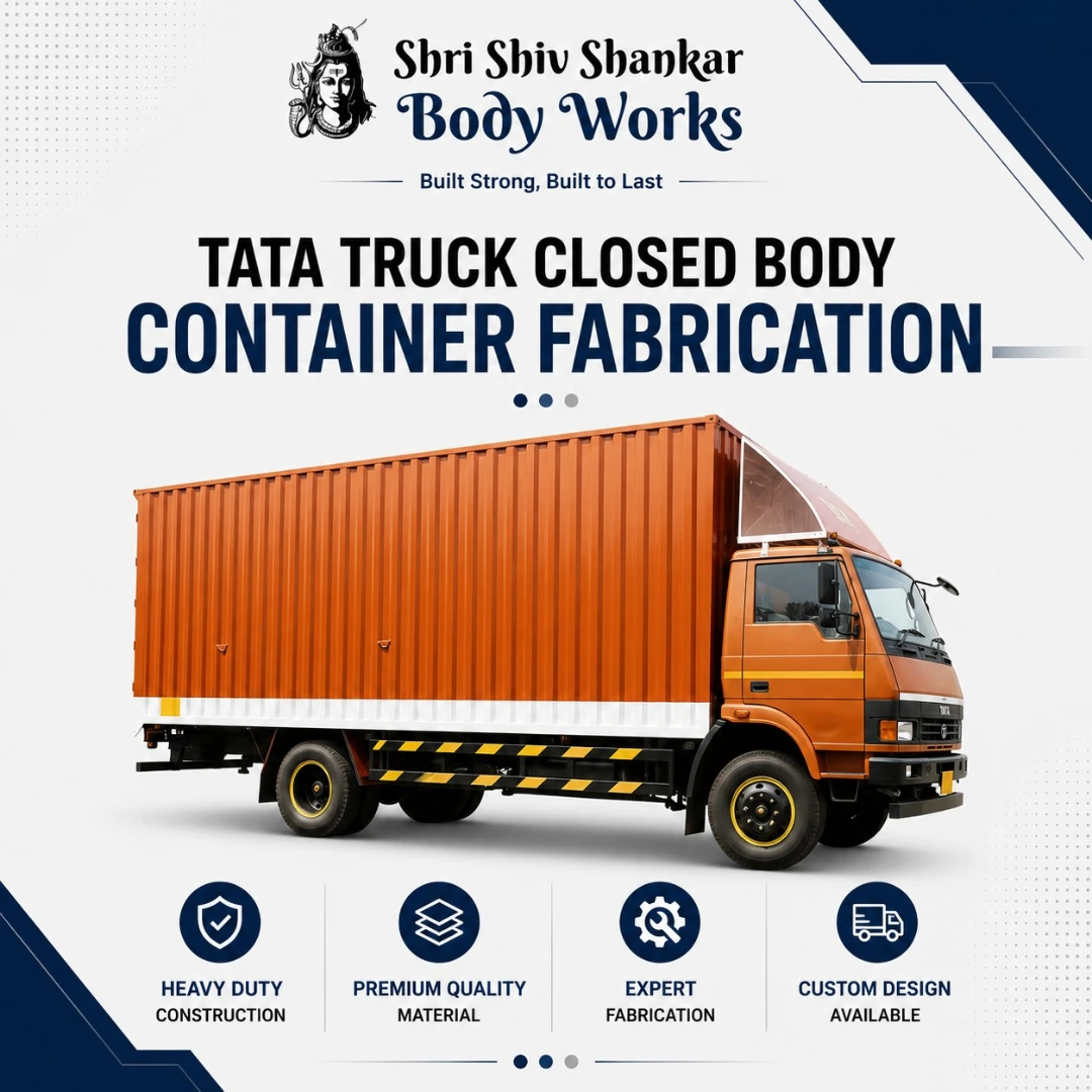 Tata Truck Container Body Fabrication Closed Body Container