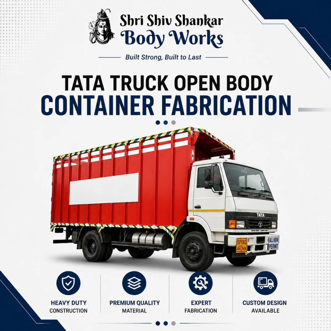 Tata Truck Container Body Fabrication Open Body Container
